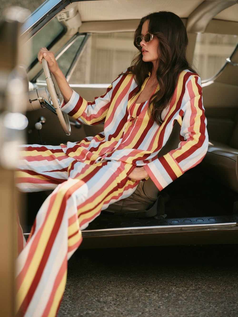 NWT Anthropologie Solid & Striped Ashling Wide-Leg Pant